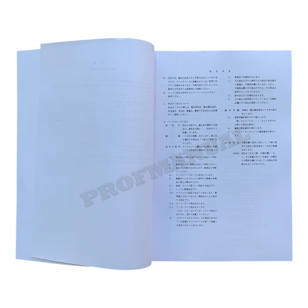 HITACHI ZAXIS ZX35U Short Reach Front Excavator Parts catalog manual