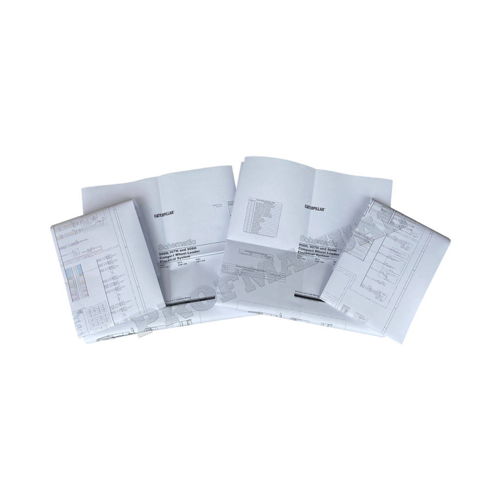 Caterpillar 906H 907H 908H Loader Electric Sys Schematic Service Manual UENR2419