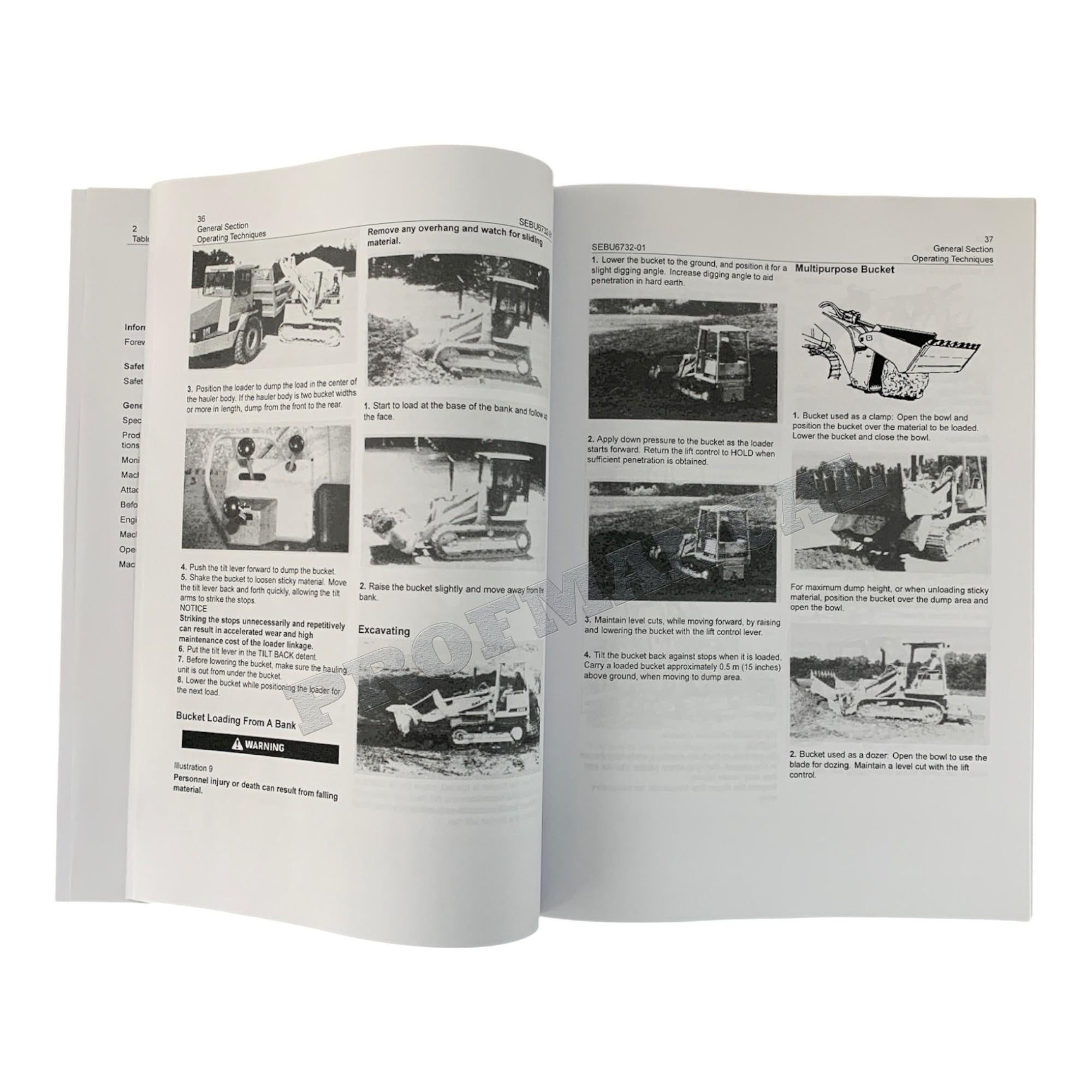 Manual de mantenimiento del operador del cargador de cadenas Caterpillar 933 939