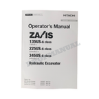 HITACHI 135US-6 225US-6 345US-6 345USLC-6 EXCAVATOR OPERATORS MANUAL