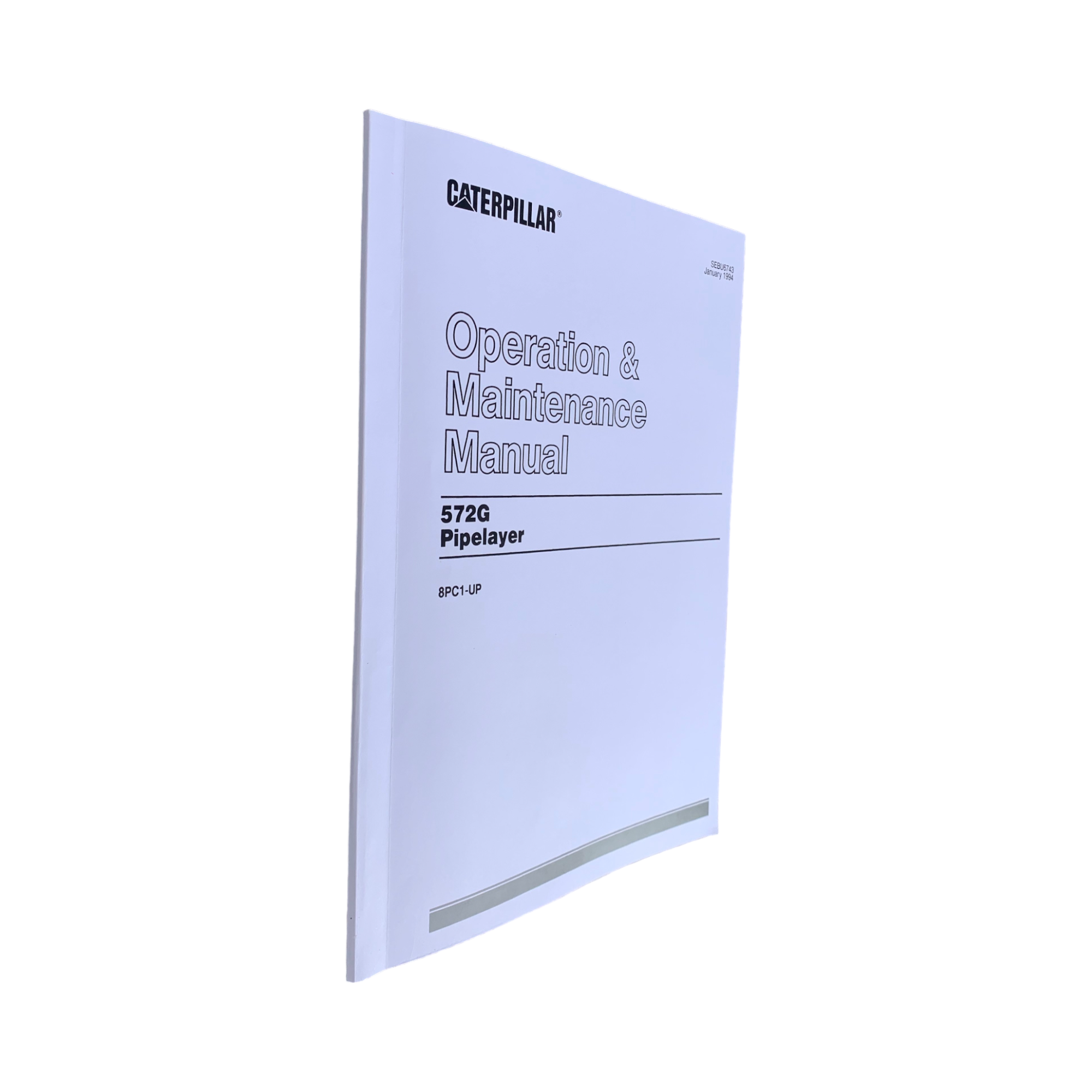 Manual de mantenimiento del operador del tiendetubos Caterpillar 572G, serie 9BL1 y posteriores, 8PC1 y posteriores