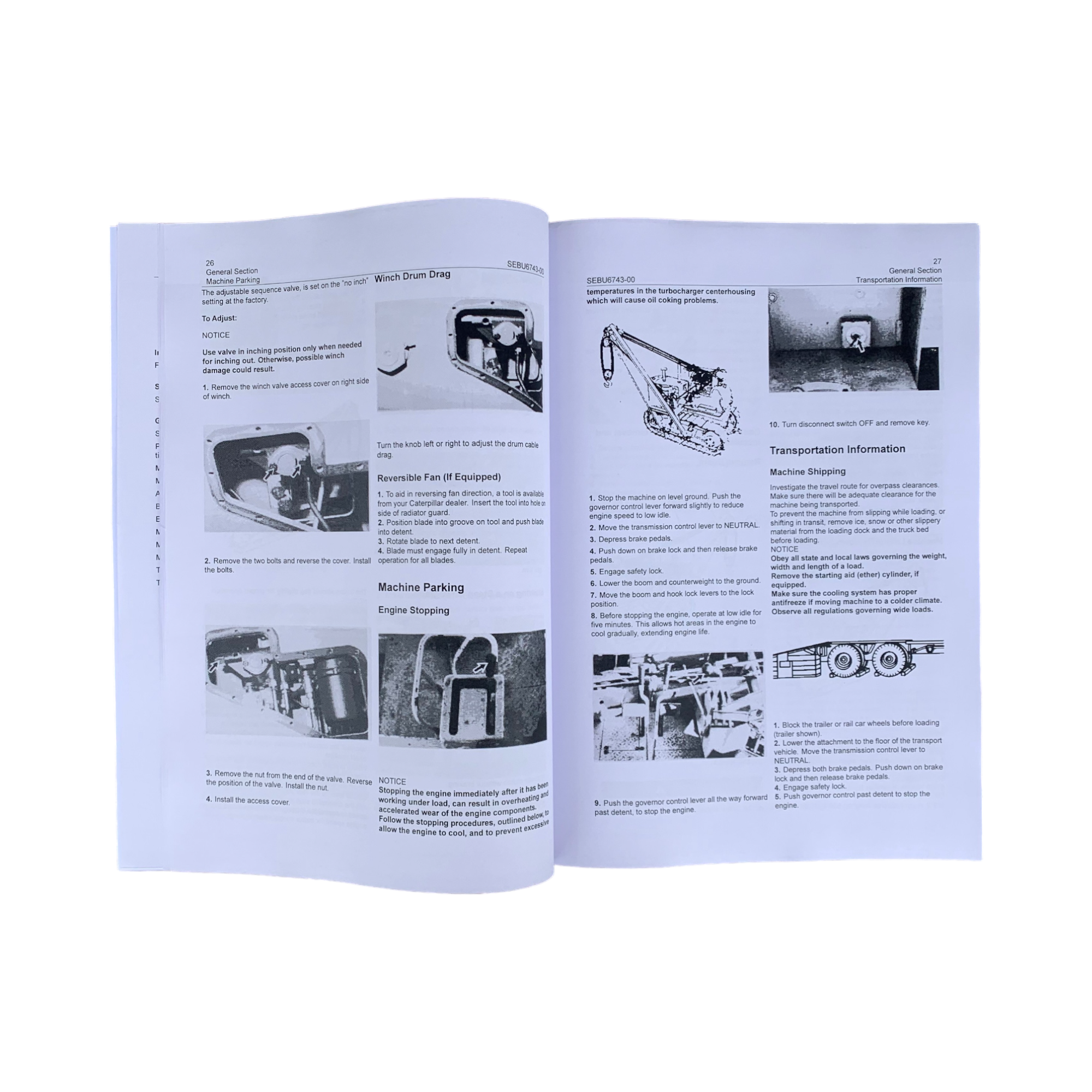 Manual de mantenimiento del operador del tiendetubos Caterpillar 572G, serie 9BL1 y posteriores, 8PC1 y posteriores