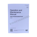 Manual de mantenimiento del operador de camiones articulados Caterpillar 730 735