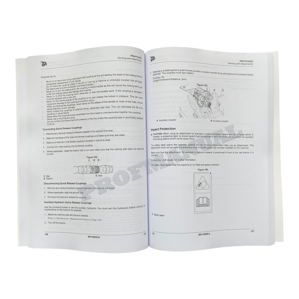 JCB 190 190T 205 205T Skid Steer Loader Operators Manual 9811_9500