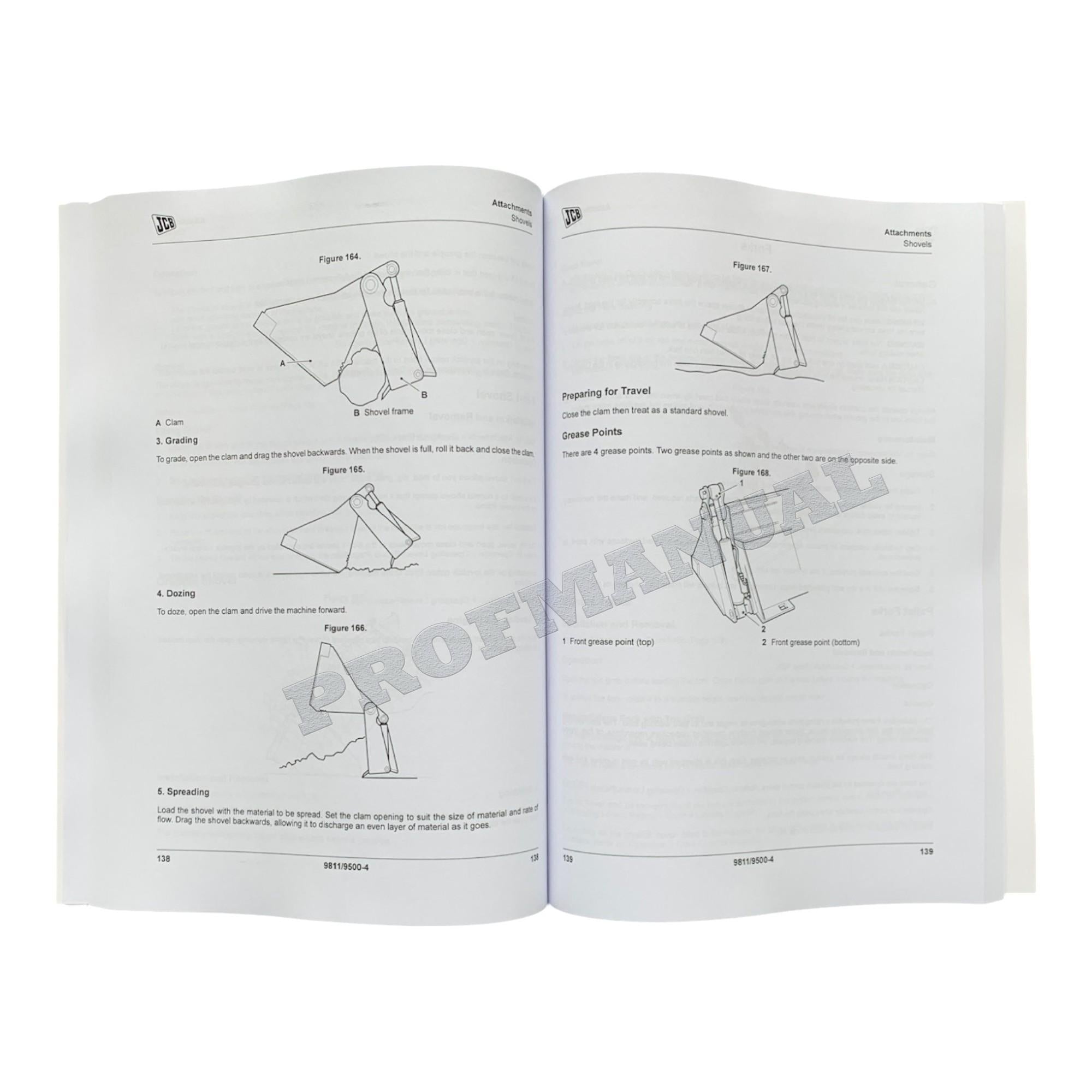 JCB 190 190T 205 205T Skid Steer Loader Operators Manual 9811_9500