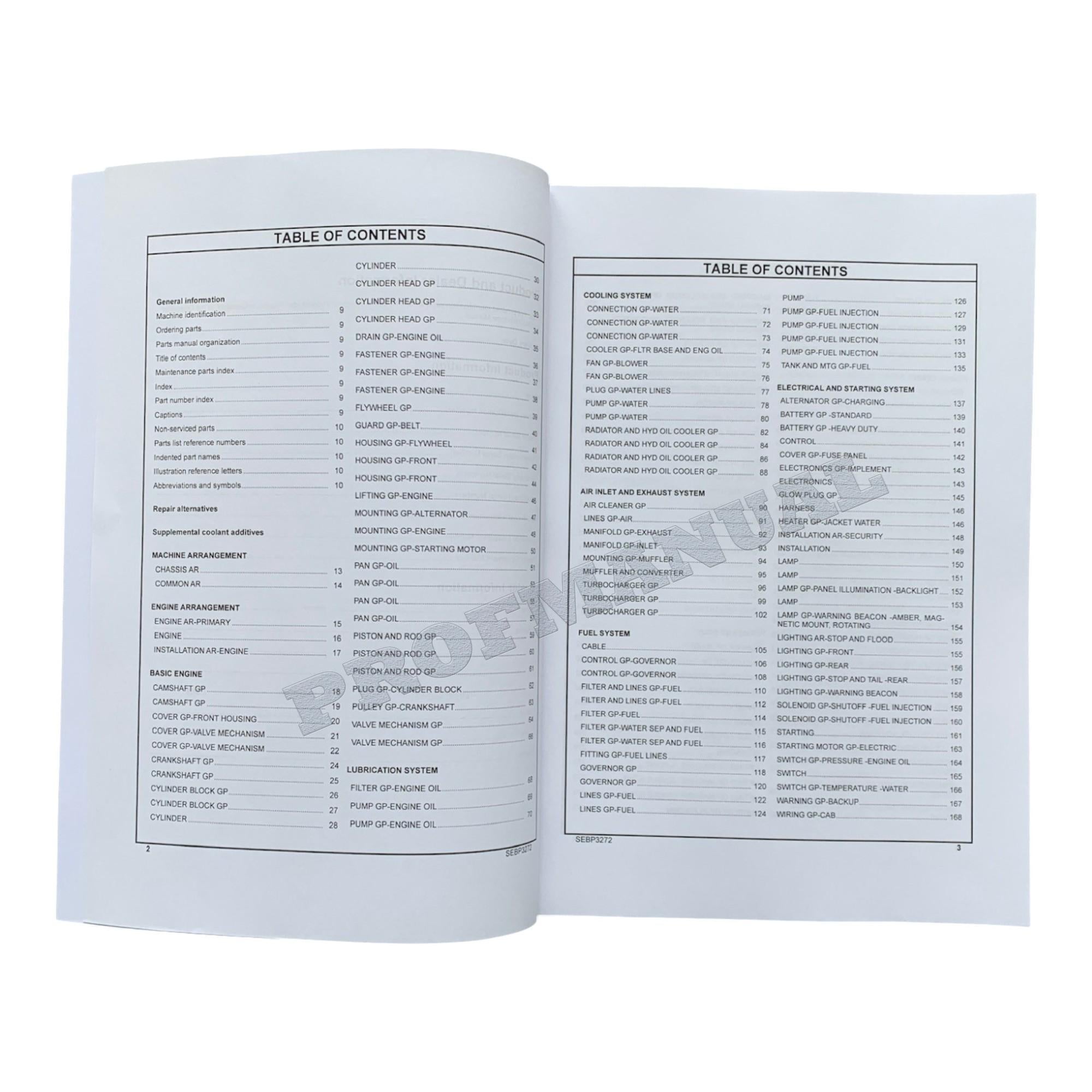 Caterpillar Cat 267 277 Multi Terrain Loader Parts Catalog Manual