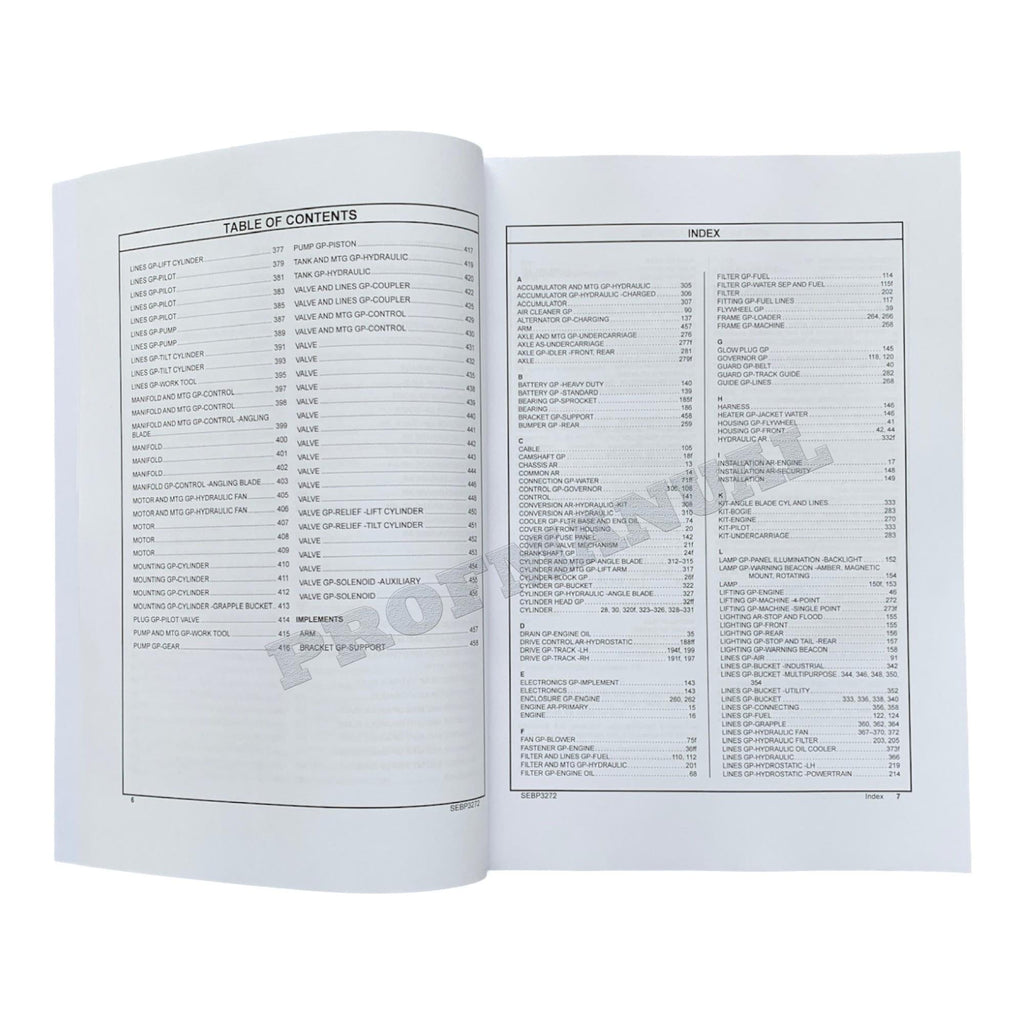 Caterpillar Cat 267 277 Multi Terrain Loader Parts Catalog Manual