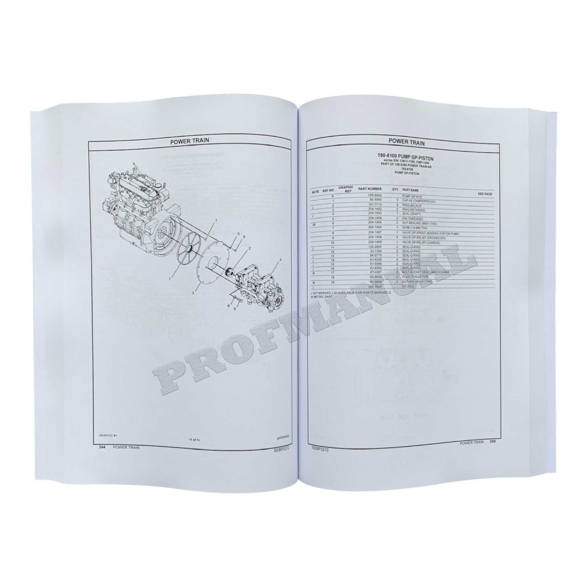 Caterpillar Cat 267 277 Multi Terrain Loader Parts Catalog Manual