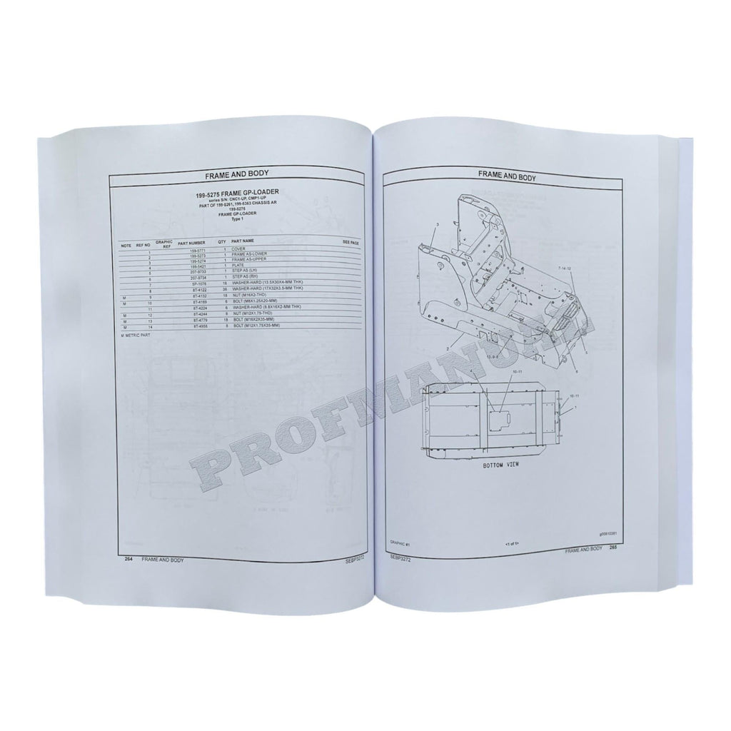 Caterpillar Cat 267 277 Multi Terrain Loader Parts Catalog Manual