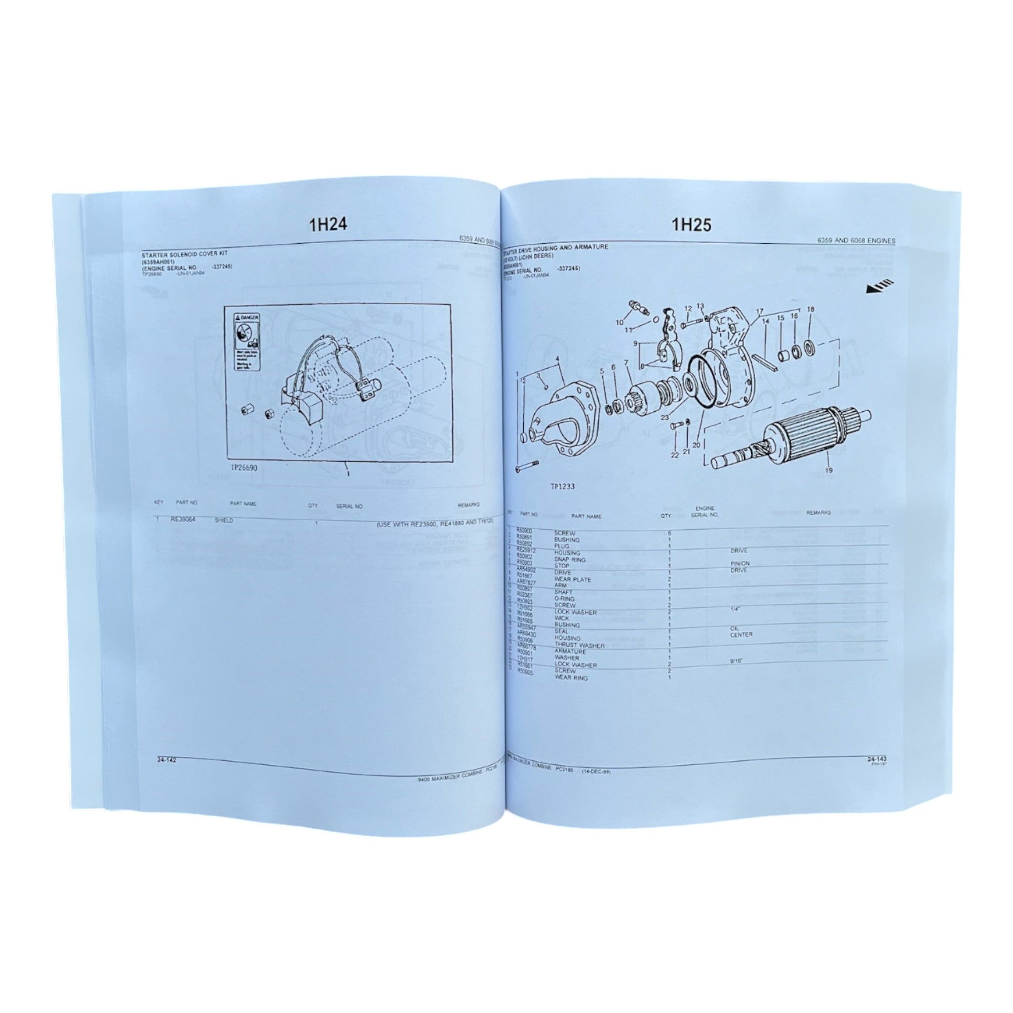 MANUAL DEL CATÁLOGO DE PIEZAS DE LA COSECHADORA JOHN DEERE 9400