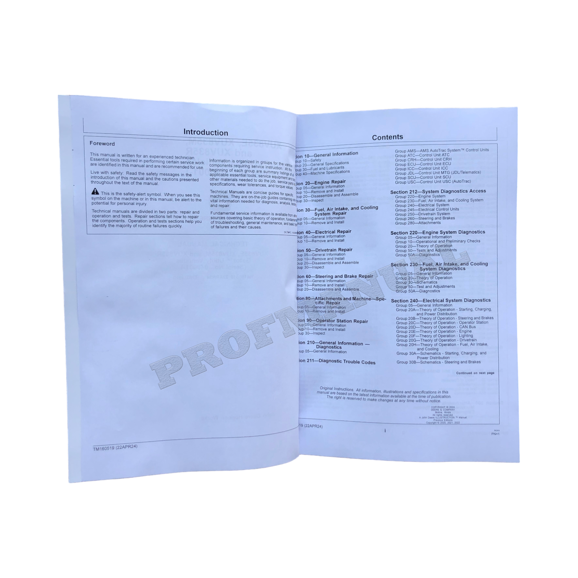 John Deere XUV835E XUV835M XUV835R Gator Utility Vehicles Service Manual + BONUS