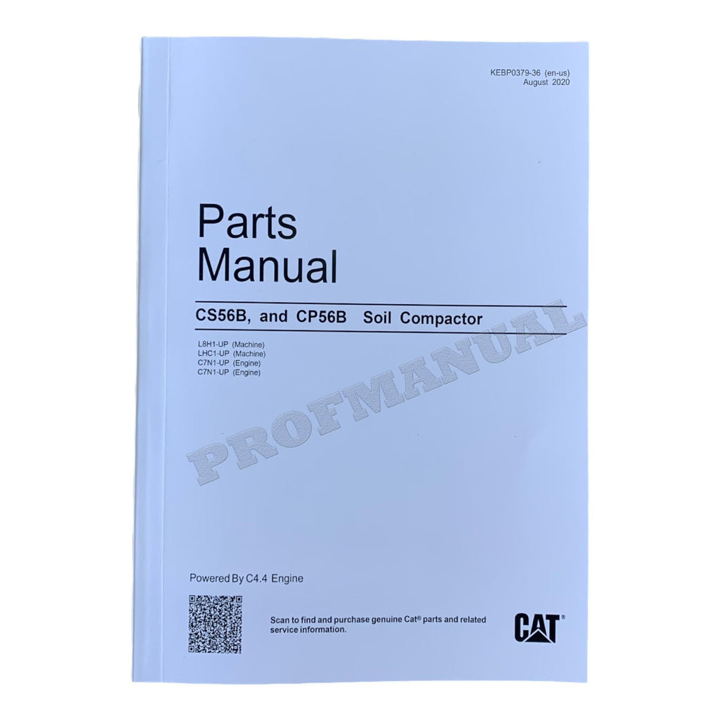 Caterpillar Cat CP56B CS56B Soil Compactor Parts Catalog Manual KEBP0379