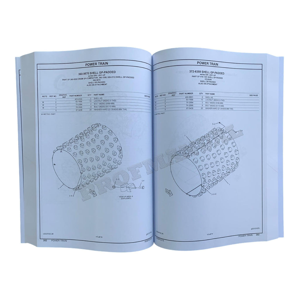 Caterpillar Cat CP56B CS56B Soil Compactor Parts Catalog Manual KEBP0379