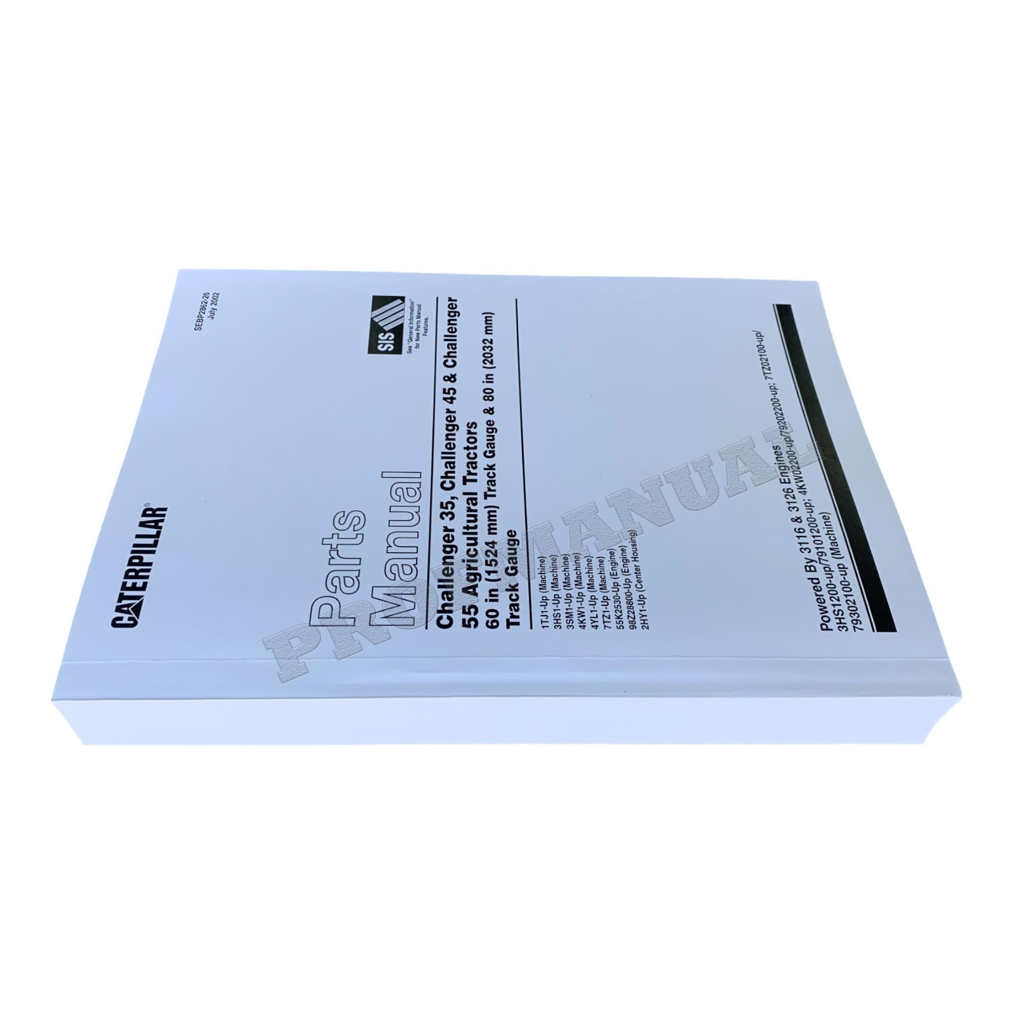 Caterpillar Cat Challenger 35 45 55 Cce Ag Tractor Parts Catalog Manual