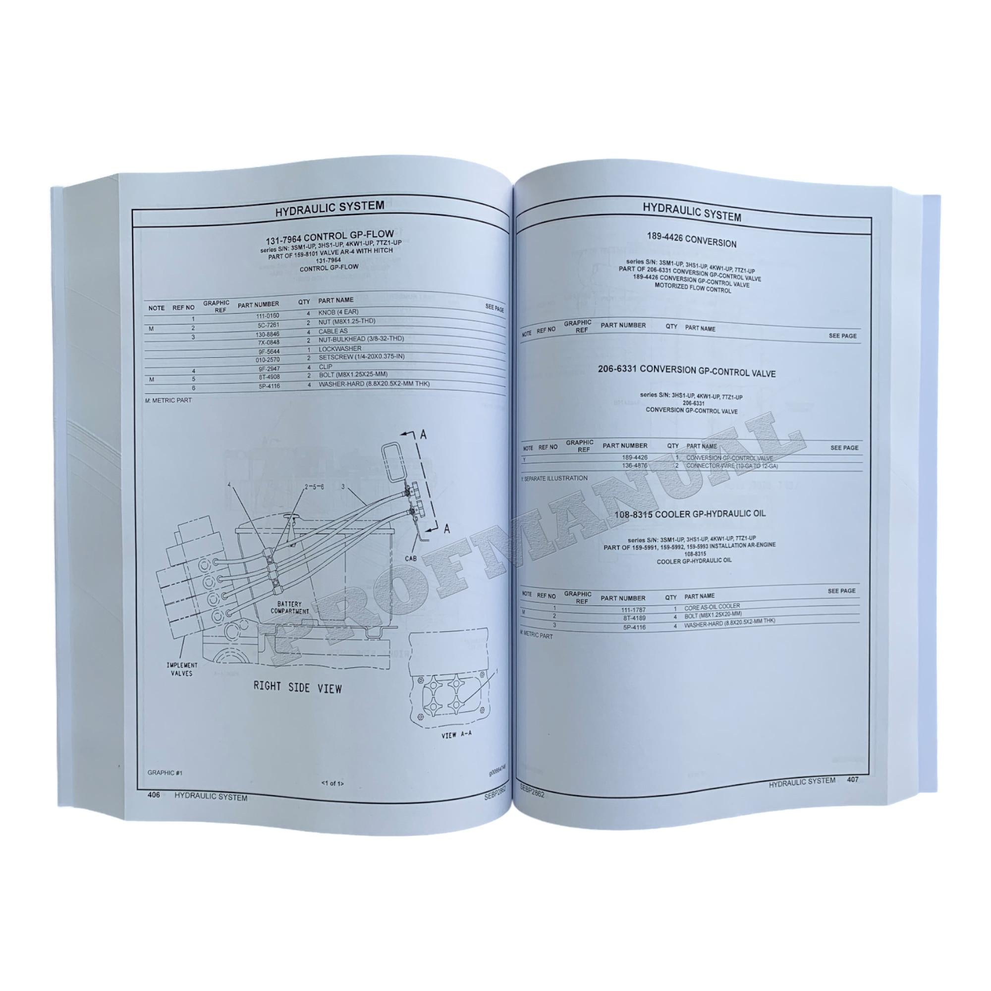 Caterpillar Cat Challenger 35 45 55 Cce Ag Tractor Parts Catalog Manual