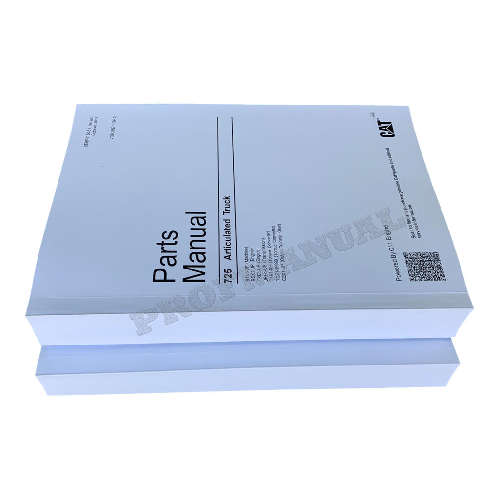 Caterpillar Cat 725 Articulated Truck Parts Catalog Manual