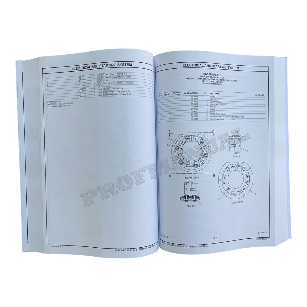 Caterpillar Cat 725 Articulated Truck Parts Catalog Manual