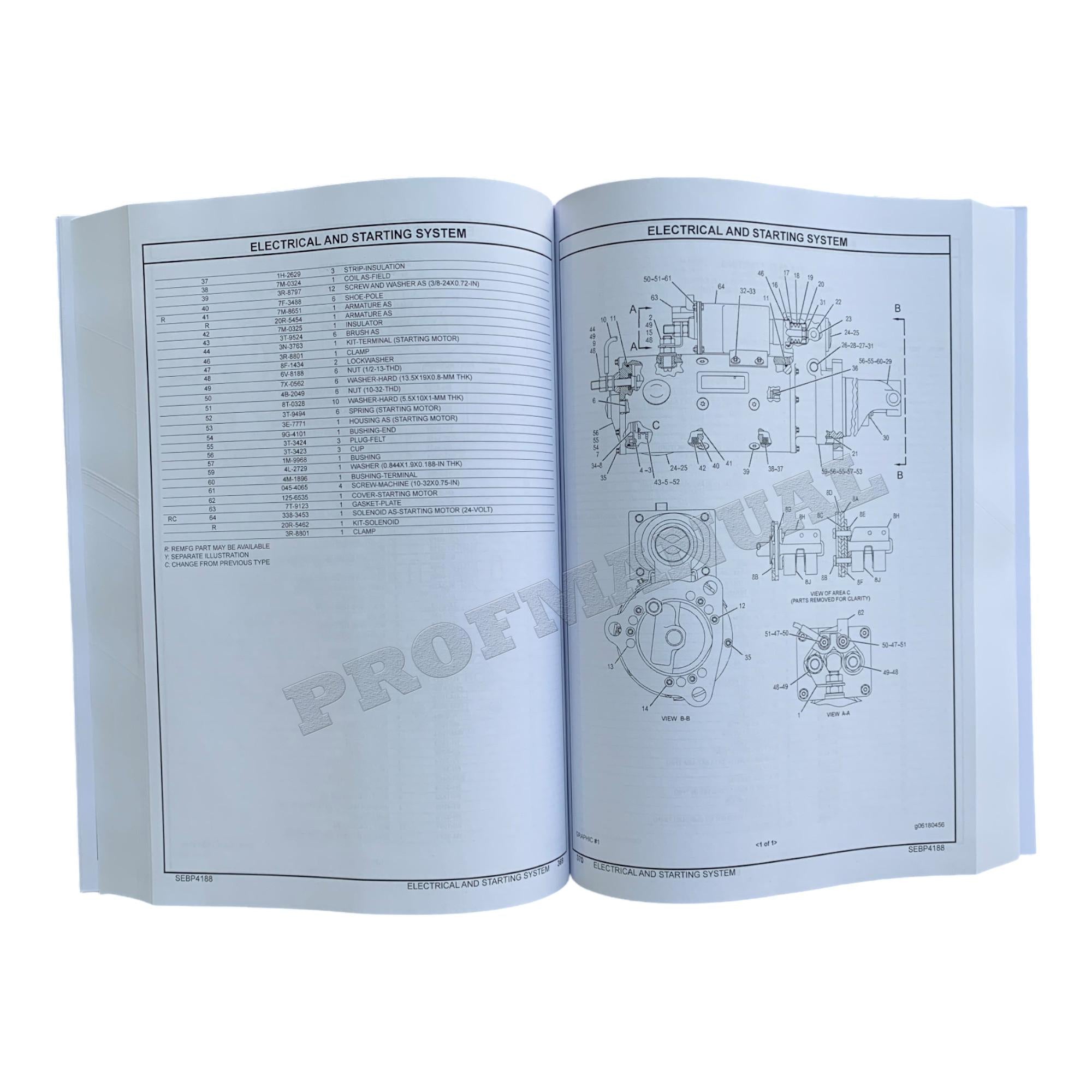 Caterpillar Cat 725 Articulated Truck Parts Catalog Manual