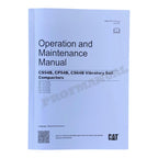 Caterpillar CP54B CS54B CS64B Vibratory Soil Compactor Operators Manual KEBU7576