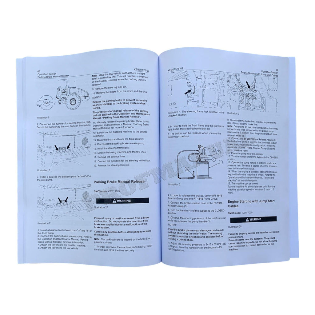 Caterpillar CP54B CS54B CS64B Vibratory Soil Compactor Operators Manual KEBU7576
