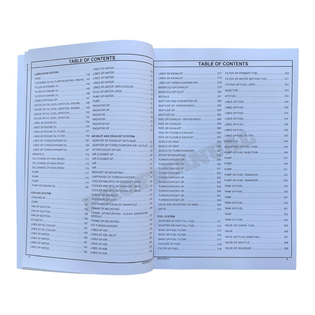 Caterpillar Cat 777G Off Highway Truck Parts Catalog Manual SEBP6011