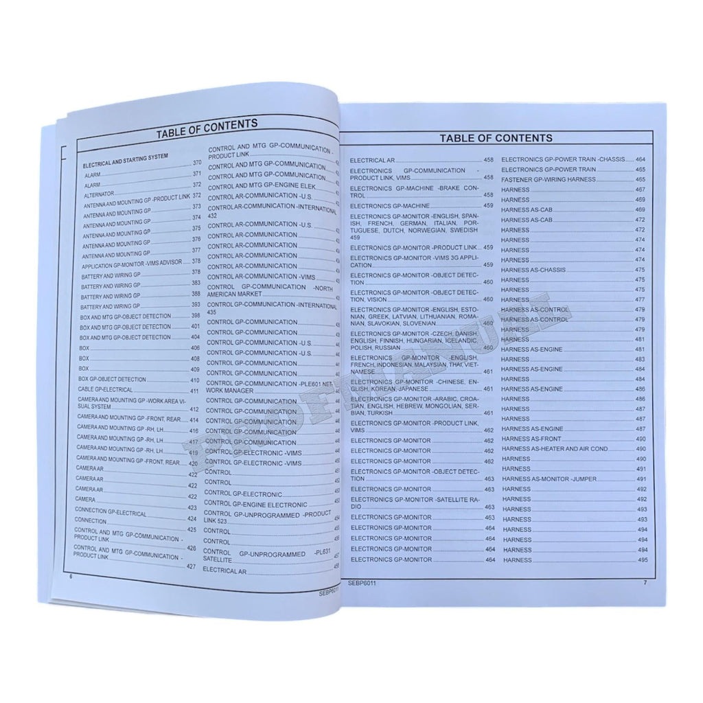 Caterpillar Cat 777G Off Highway Truck Parts Catalog Manual SEBP6011