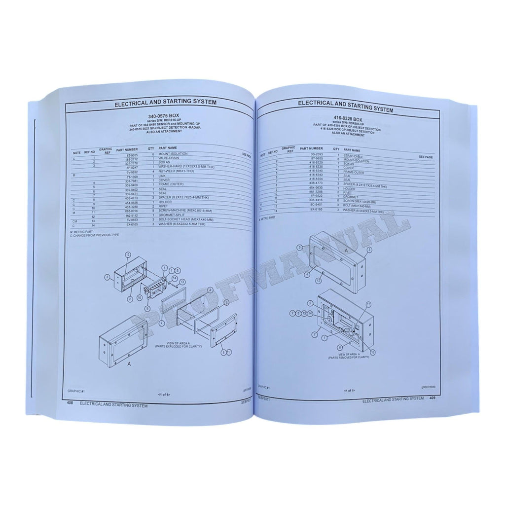 Caterpillar Cat 777G Off Highway Truck Parts Catalog Manual SEBP6011