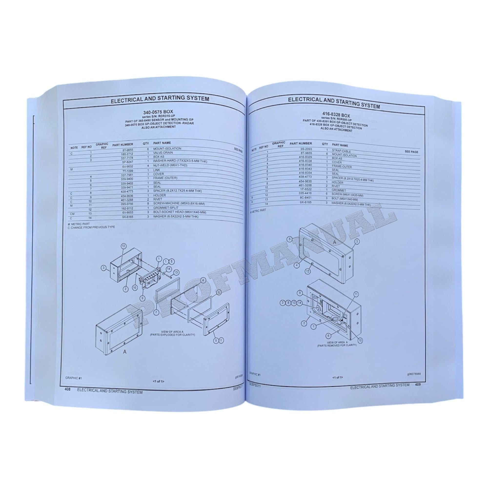 Caterpillar Cat 777G Off Highway Truck Parts Catalog Manual SEBP6011