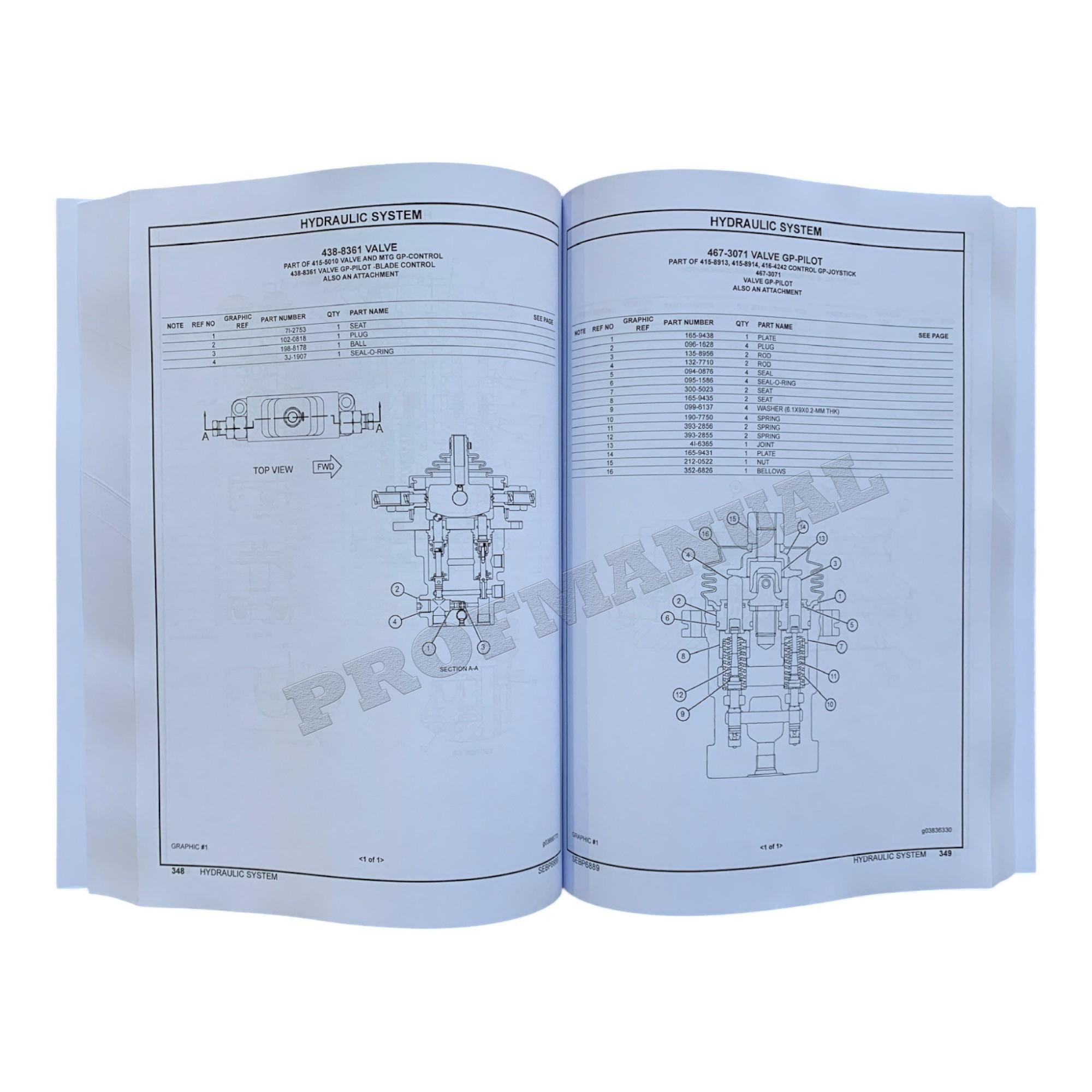 Caterpillar Cat 304E 2CR Mini Hydraulic Excavator Parts Catalog Manual CJ21-Up