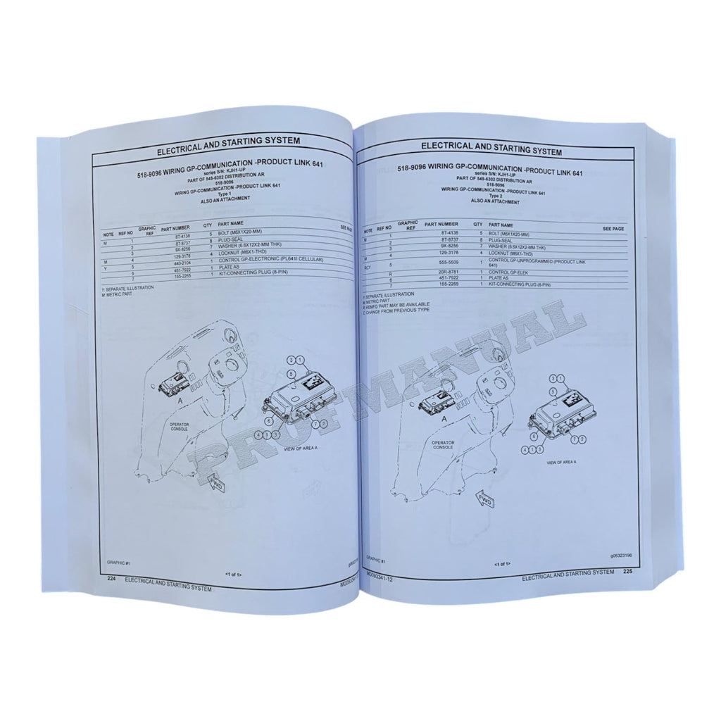 Caterpillar Cat 450 Backhoe Loader Parts Catalog Manual M0093341