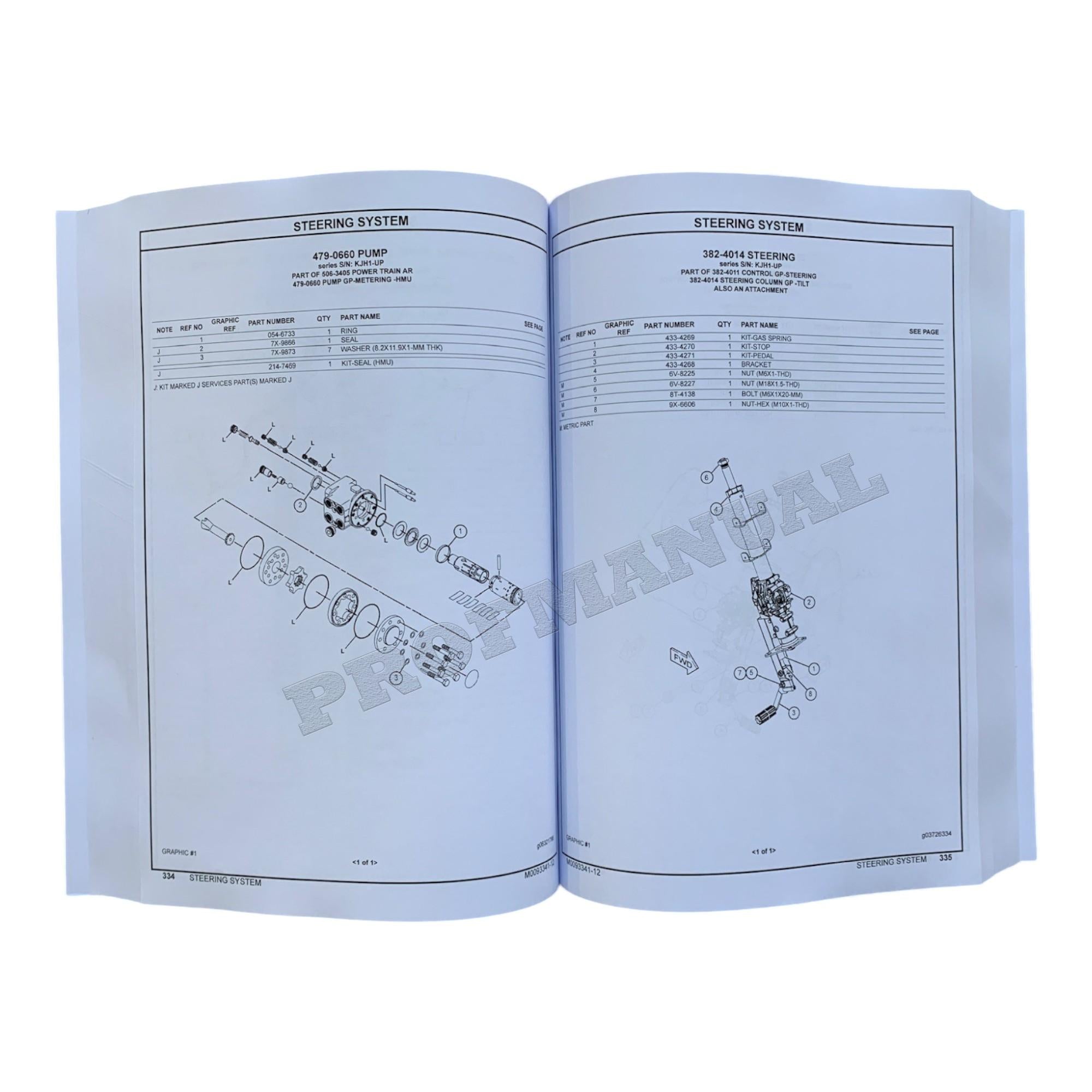 Caterpillar Cat 450 Backhoe Loader Parts Catalog Manual M0093341