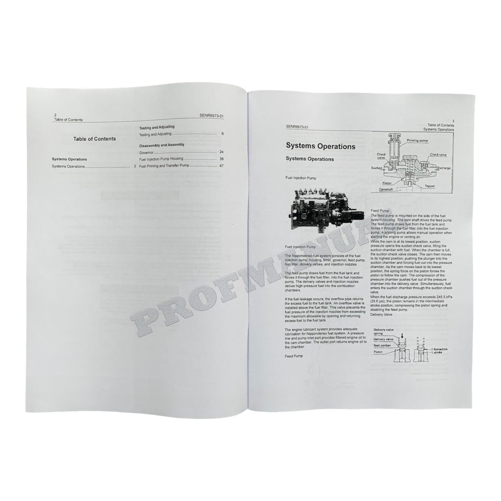 Caterpillar CAT NIPPONDENSO FUEL SYSTEM Manual Disassembly Assembly