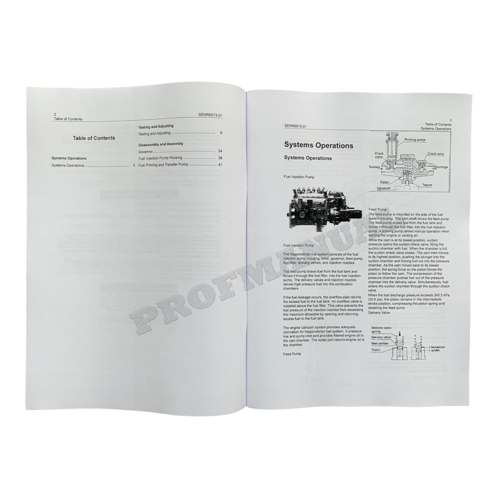 Caterpillar CAT NIPPONDENSO FUEL SYSTEM Manual Disassembly Assembly