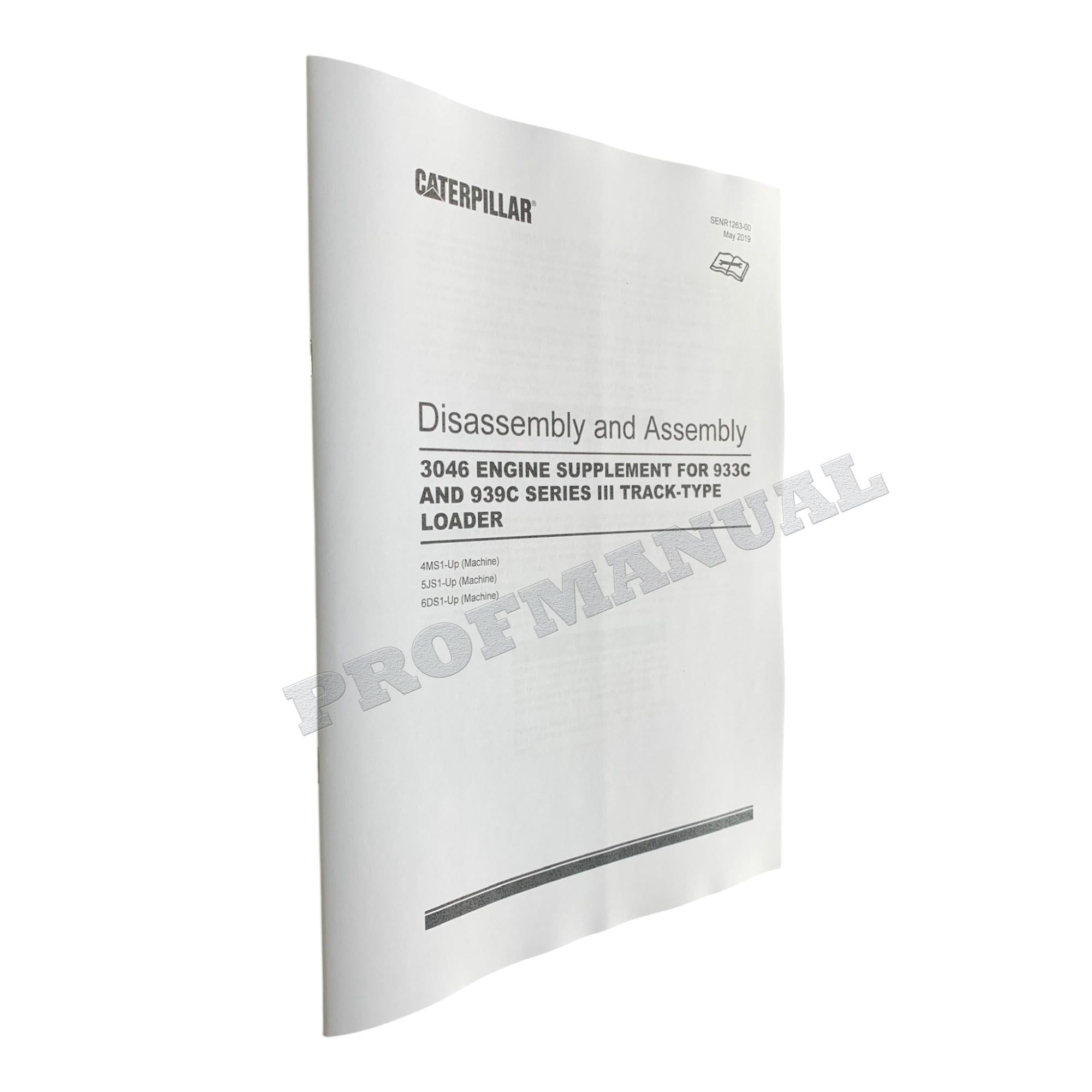 Caterpillar 3046 Engine Disassem Assem Test Adjust Service Manual SET 4 BOOKS