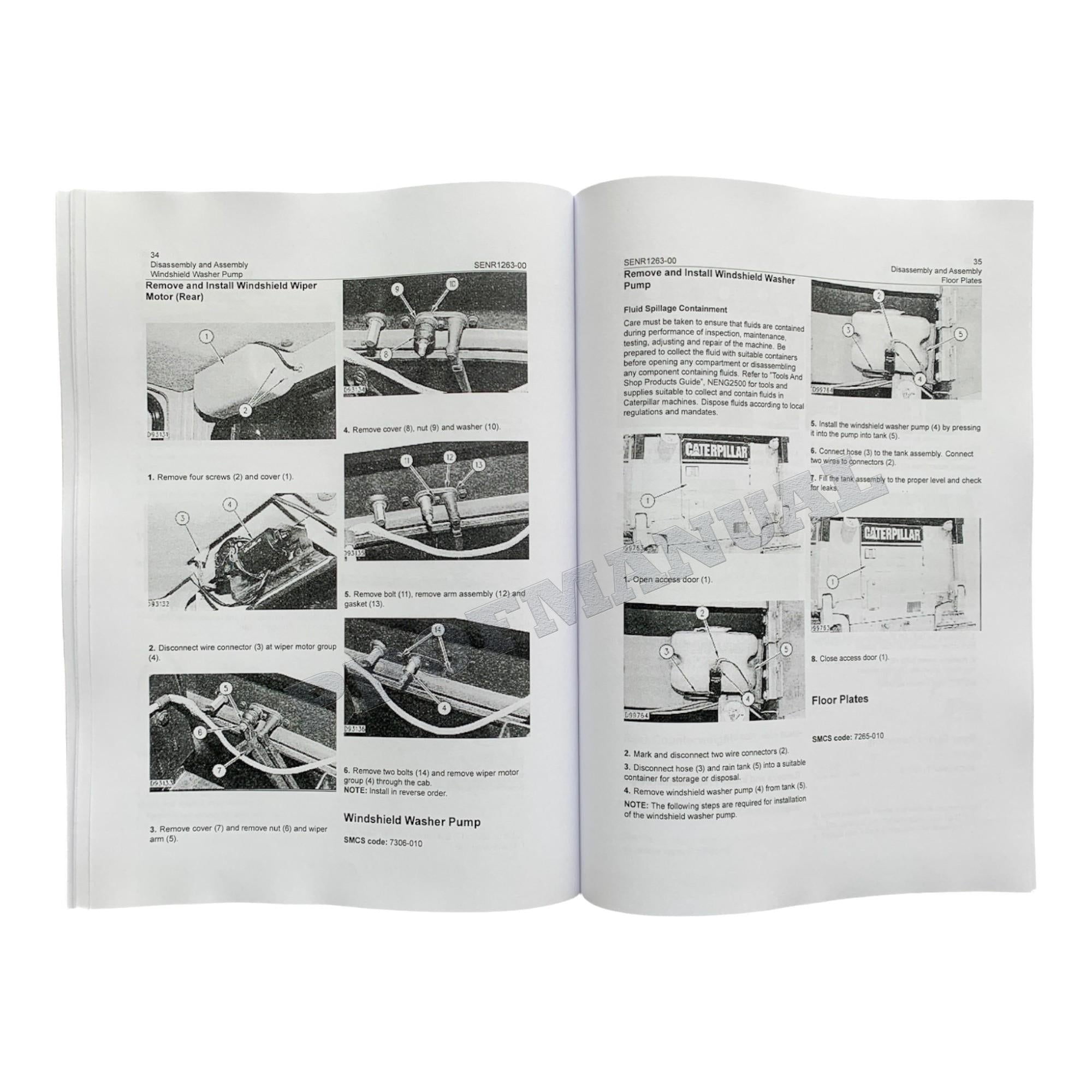 Caterpillar 3046 Engine Disassem Assem Test Adjust Service Manual SET 4 BOOKS