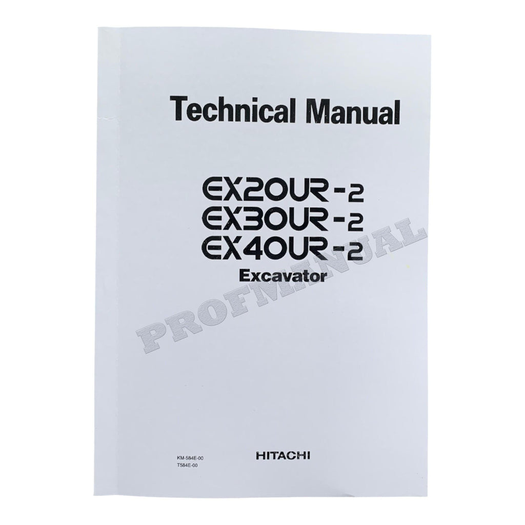 Hitachi EX20UR-2 EX30UR-2 EX40UR-2 Excavator full Service manual without schemes