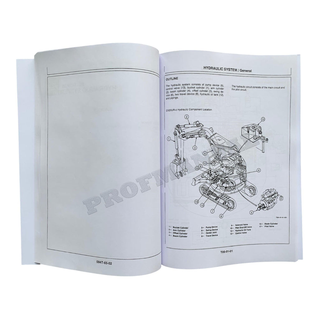 Hitachi EX20UR-2 EX30UR-2 EX40UR-2 Excavator full Service manual without schemes