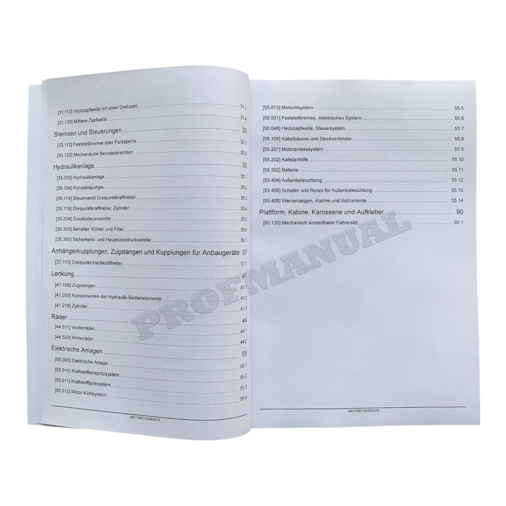 NEW HOLLAND BOOMER 20 25 TRAKTOR REPARATURHANDBUCH