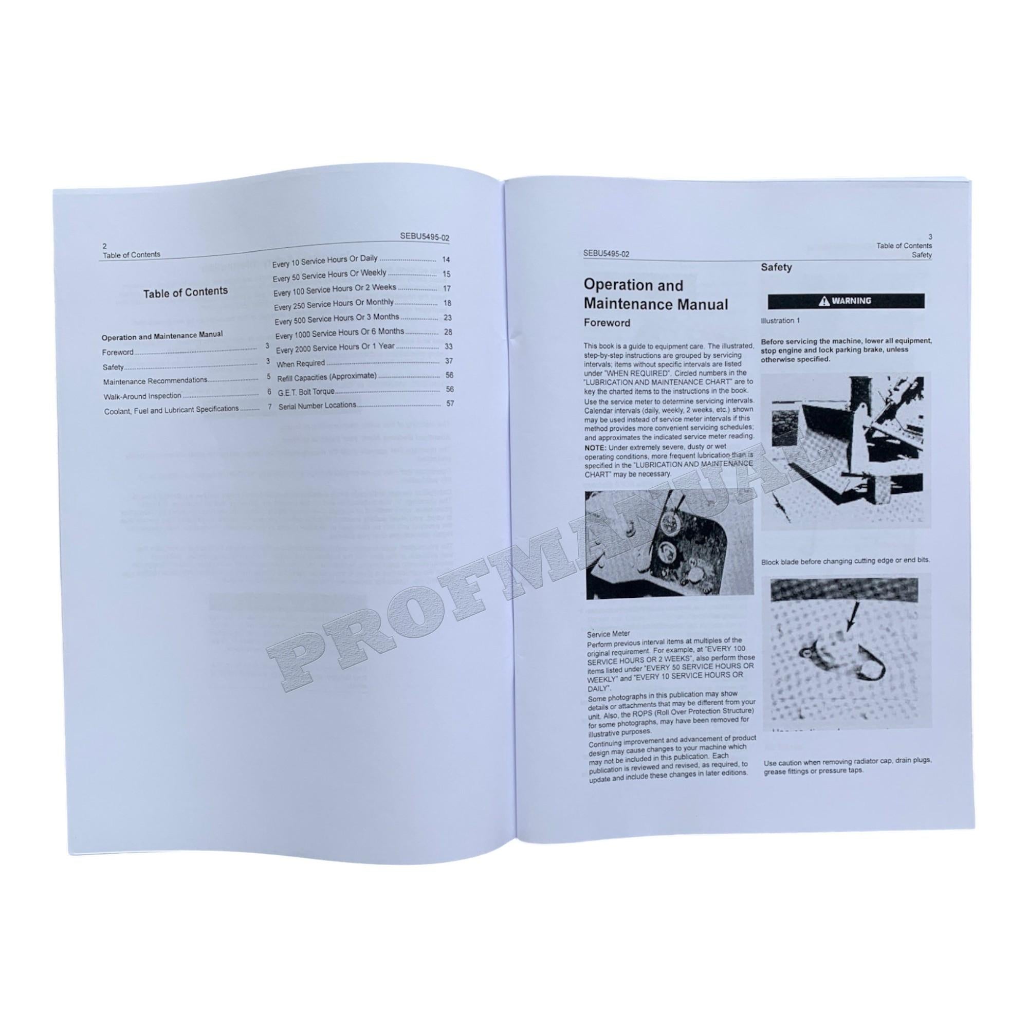 Caterpillar D4E Track Type Tractor Maintenance Manual