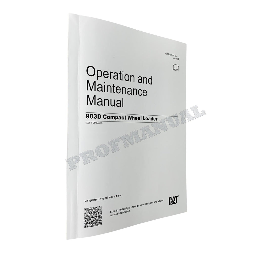 Manual de mantenimiento del operador de la cargadora de ruedas compacta Caterpillar 903D