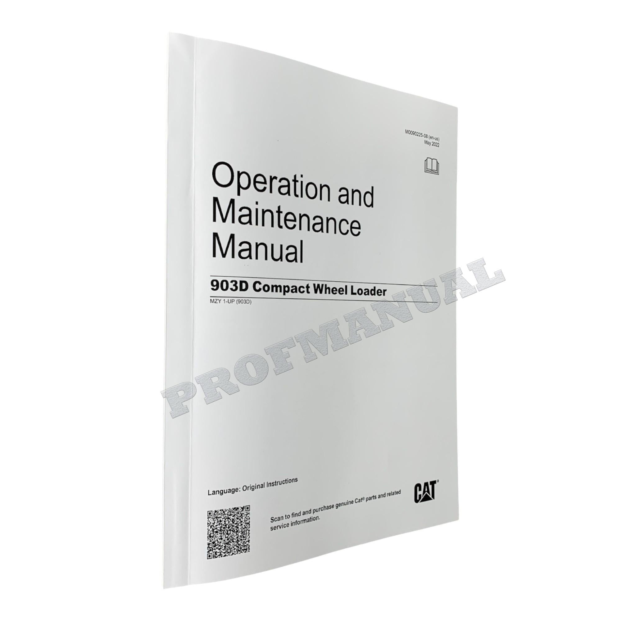 Caterpillar 903D Compact Wheel Loader Operators Maintenance Manual
