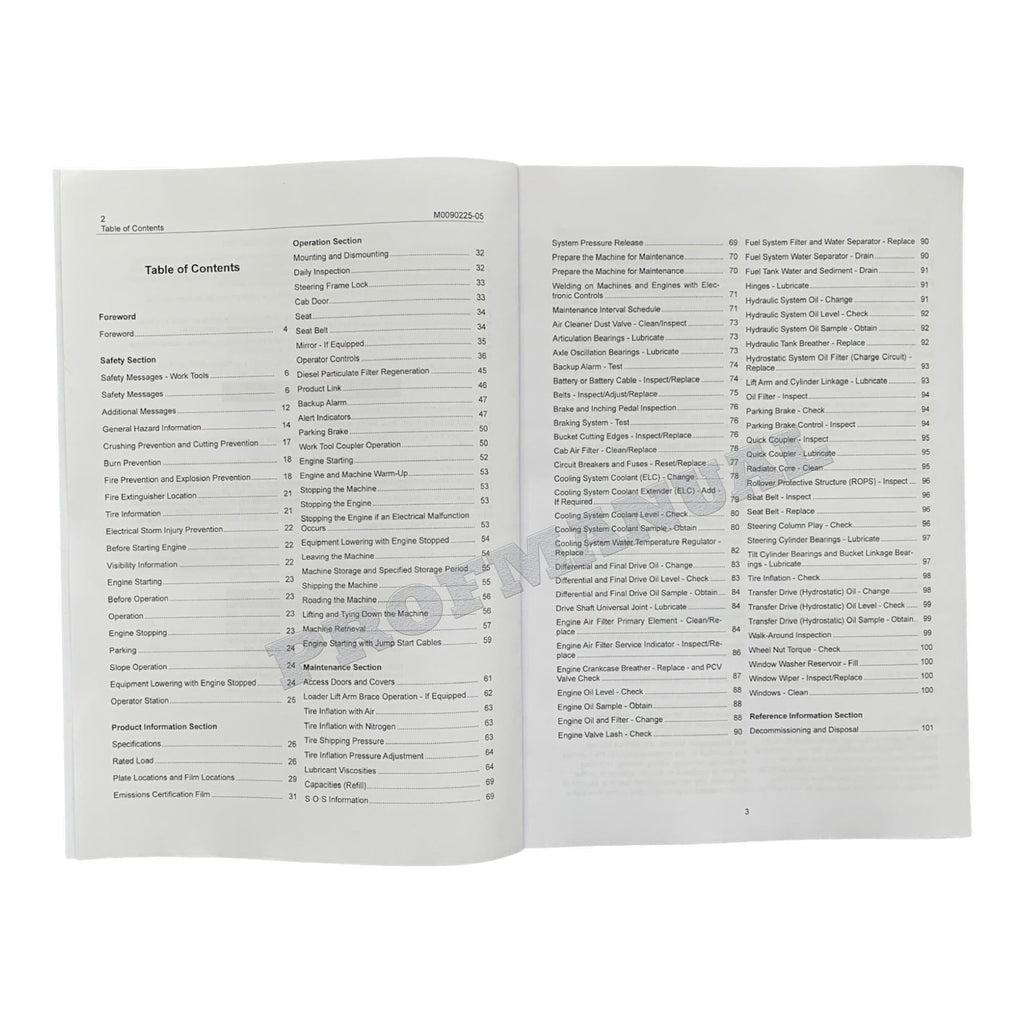 Manual de mantenimiento del operador de la cargadora de ruedas compacta Caterpillar 903D