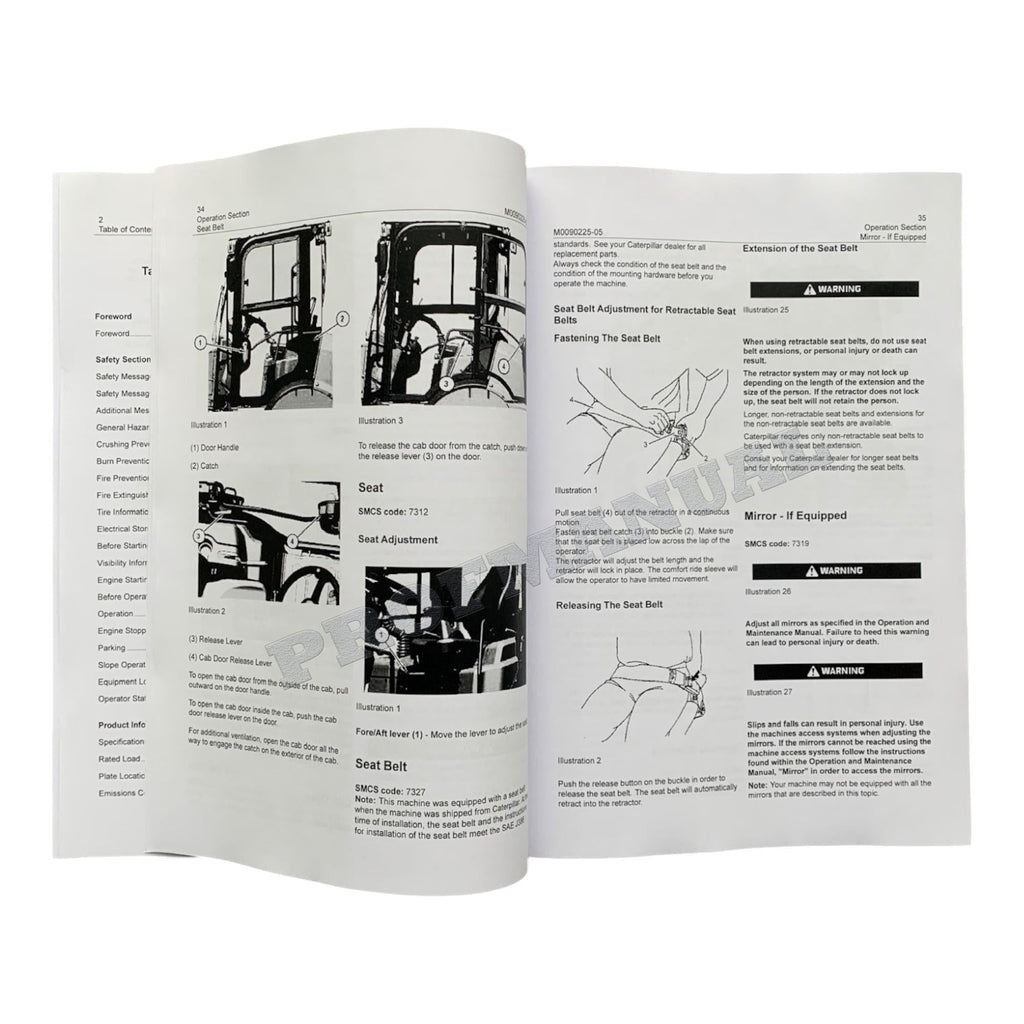 Manual de mantenimiento del operador de la cargadora de ruedas compacta Caterpillar 903D