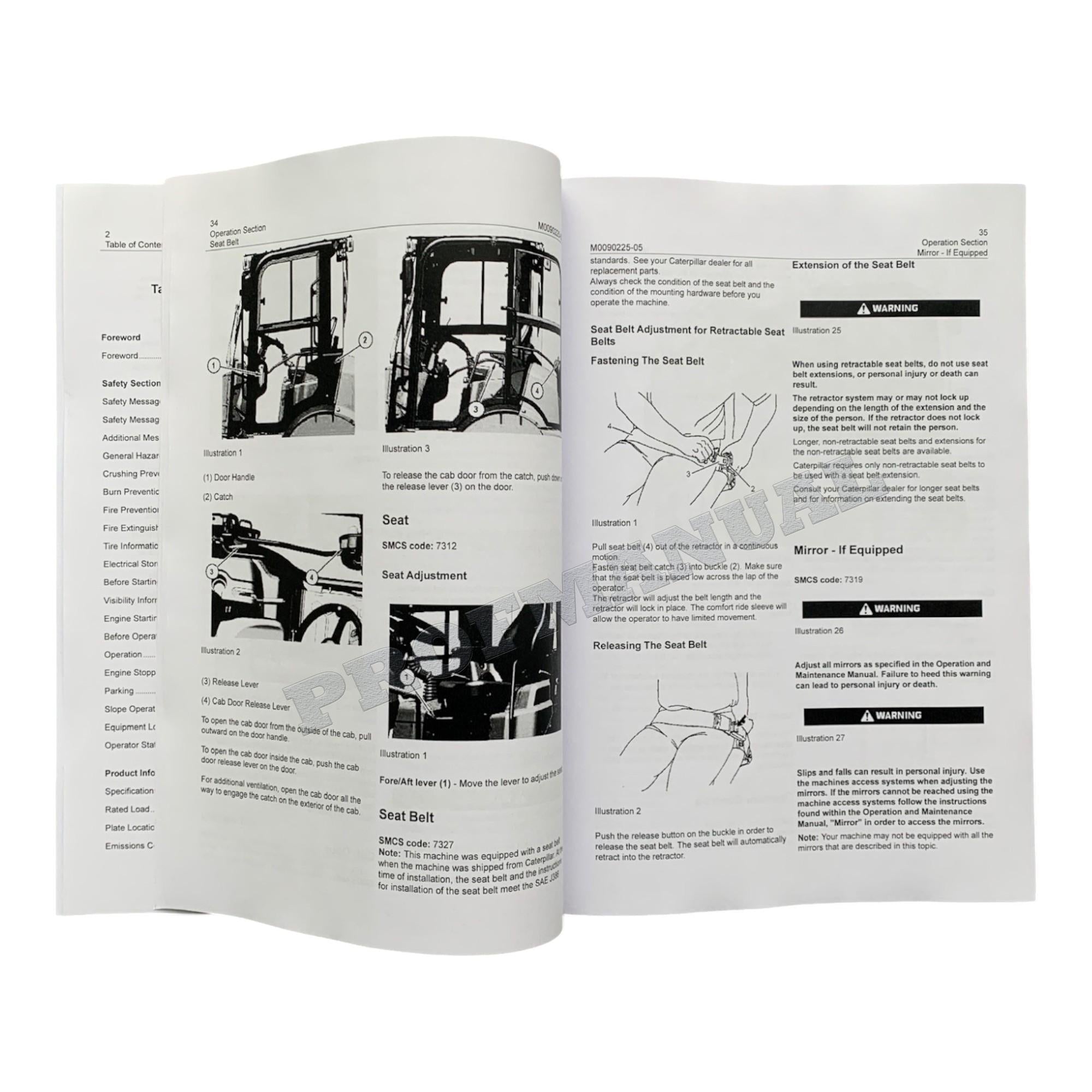 Caterpillar 903D Compact Wheel Loader Operators Maintenance Manual