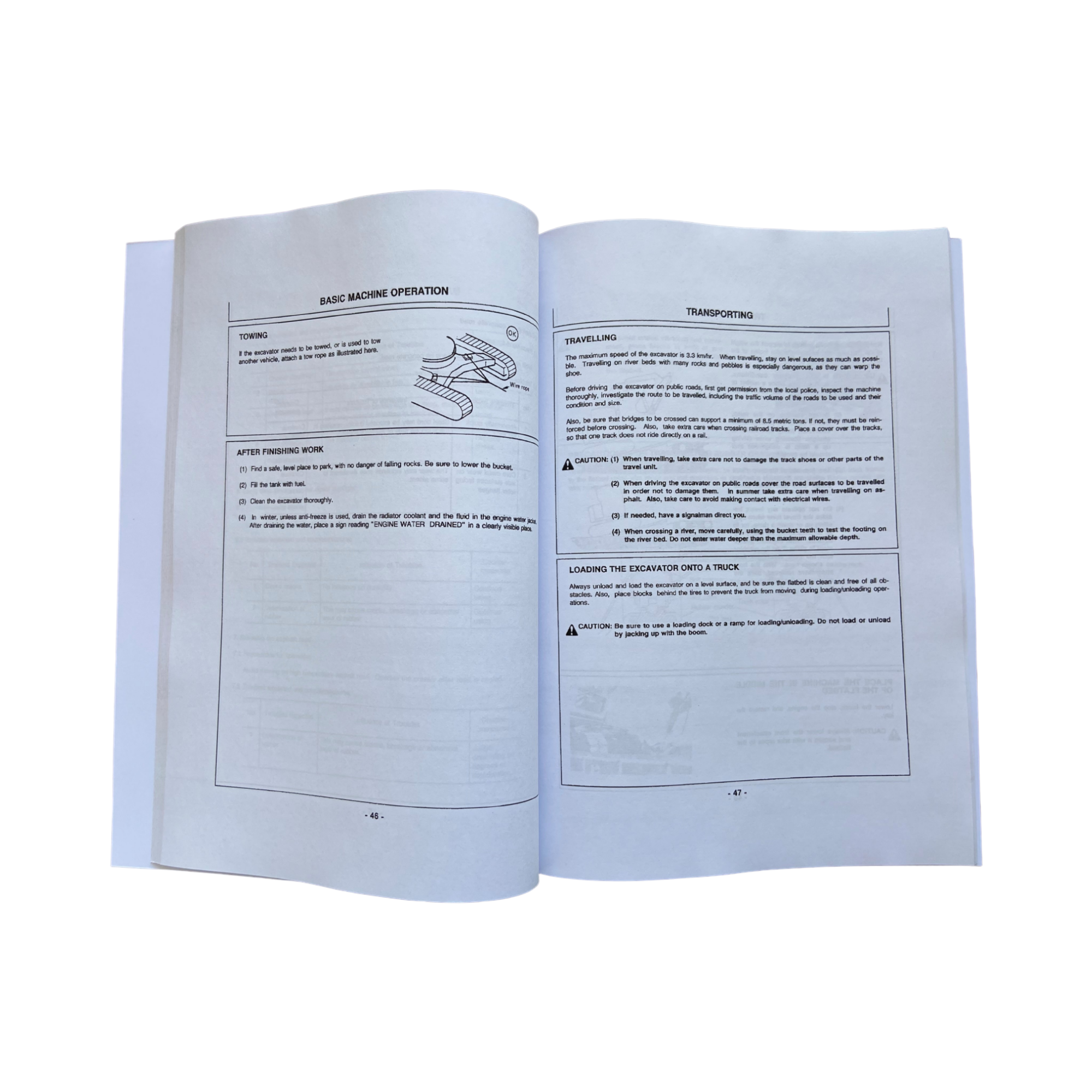 HITACHI EX60URG EXCAVATOR OPERATORS MANUAL