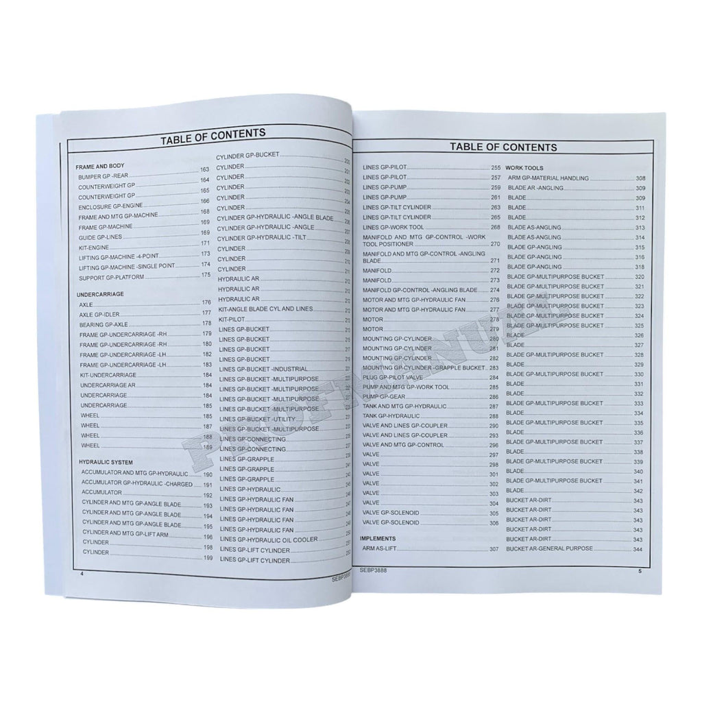 Caterpillar Cat 287 Multi Terrain Loader Parts Catalog Manual