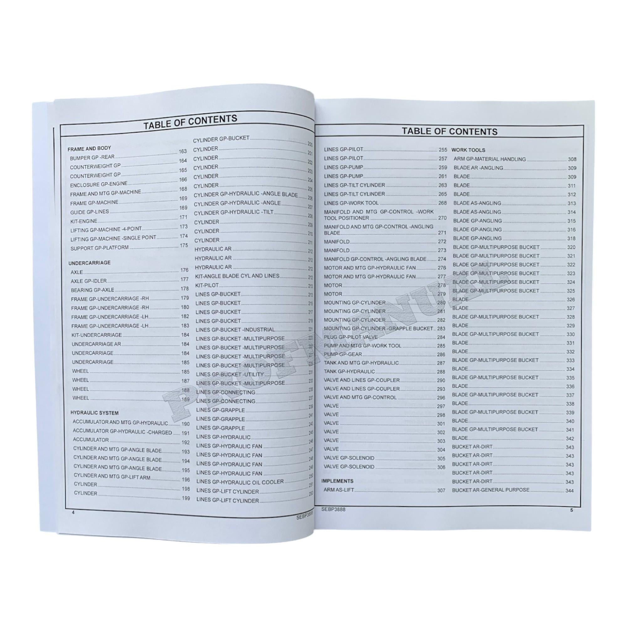 Caterpillar Cat 287 Multi Terrain Loader Parts Catalog Manual