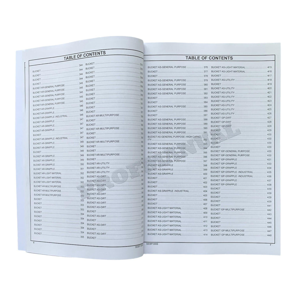 Caterpillar Cat 287 Multi Terrain Loader Parts Catalog Manual
