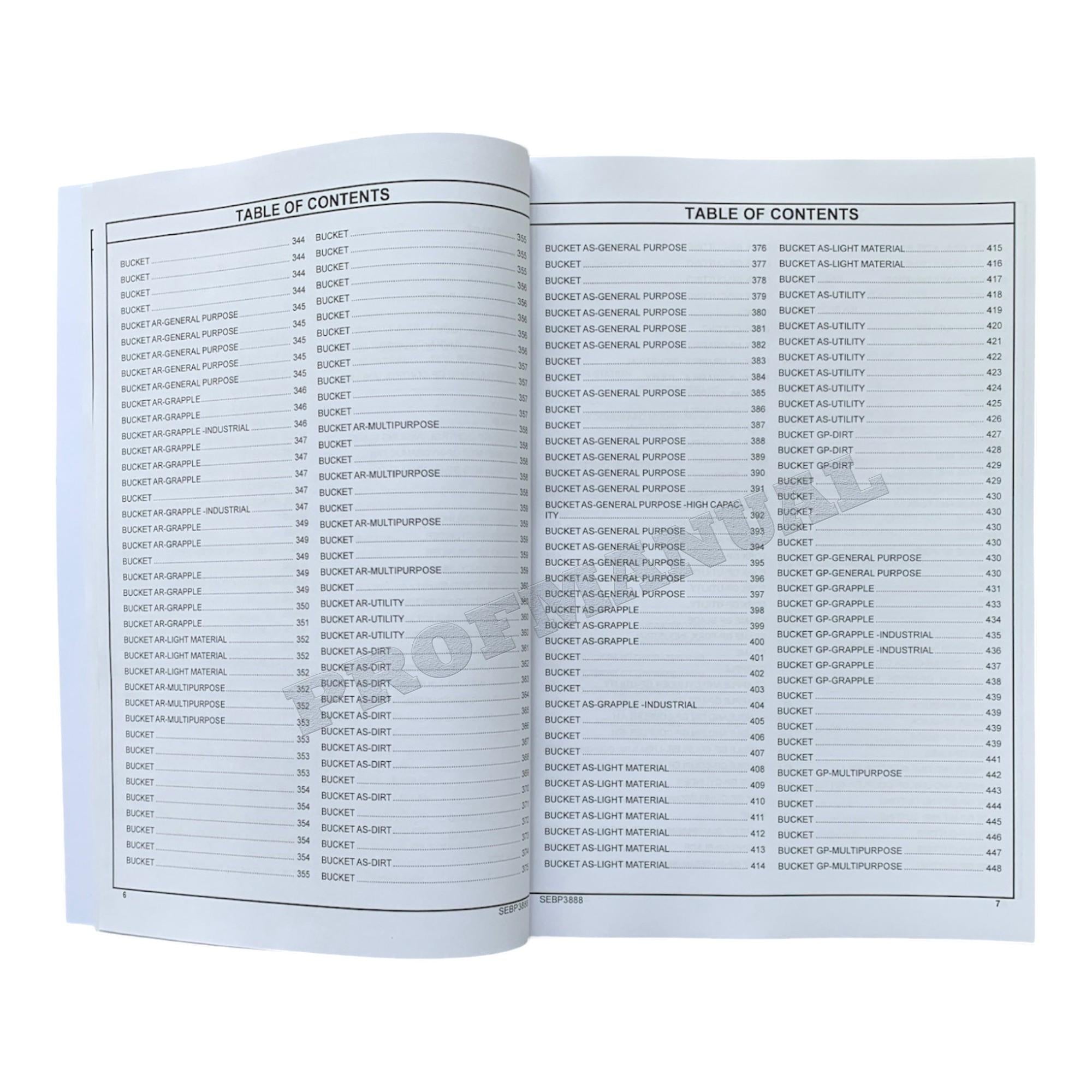Caterpillar Cat 287 Multi Terrain Loader Parts Catalog Manual