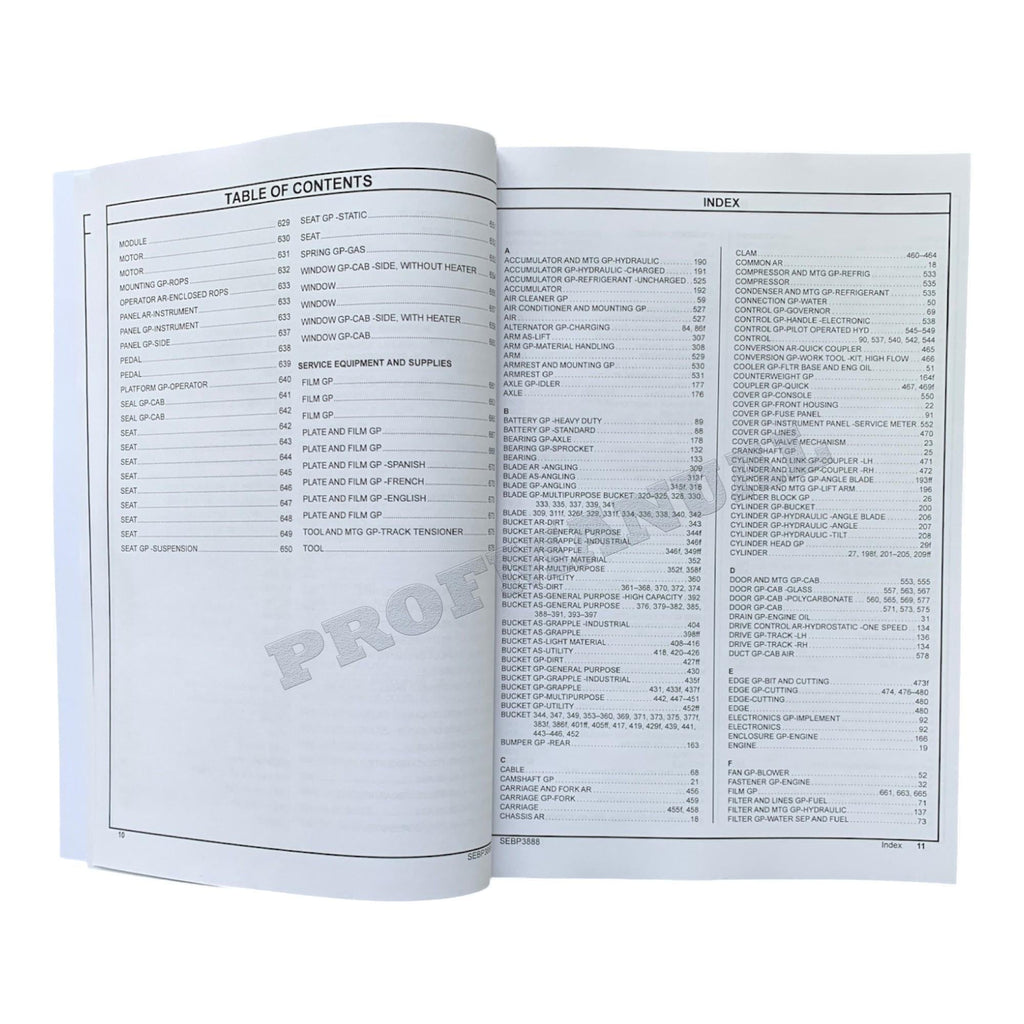 Caterpillar Cat 287 Multi Terrain Loader Parts Catalog Manual